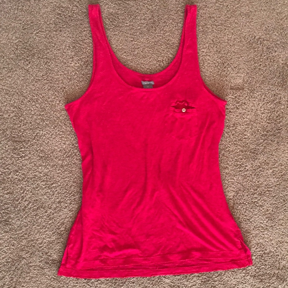 Pink Aerie tank top with cute mini pocket